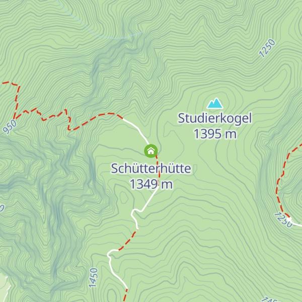 Map of Schütterhütte
