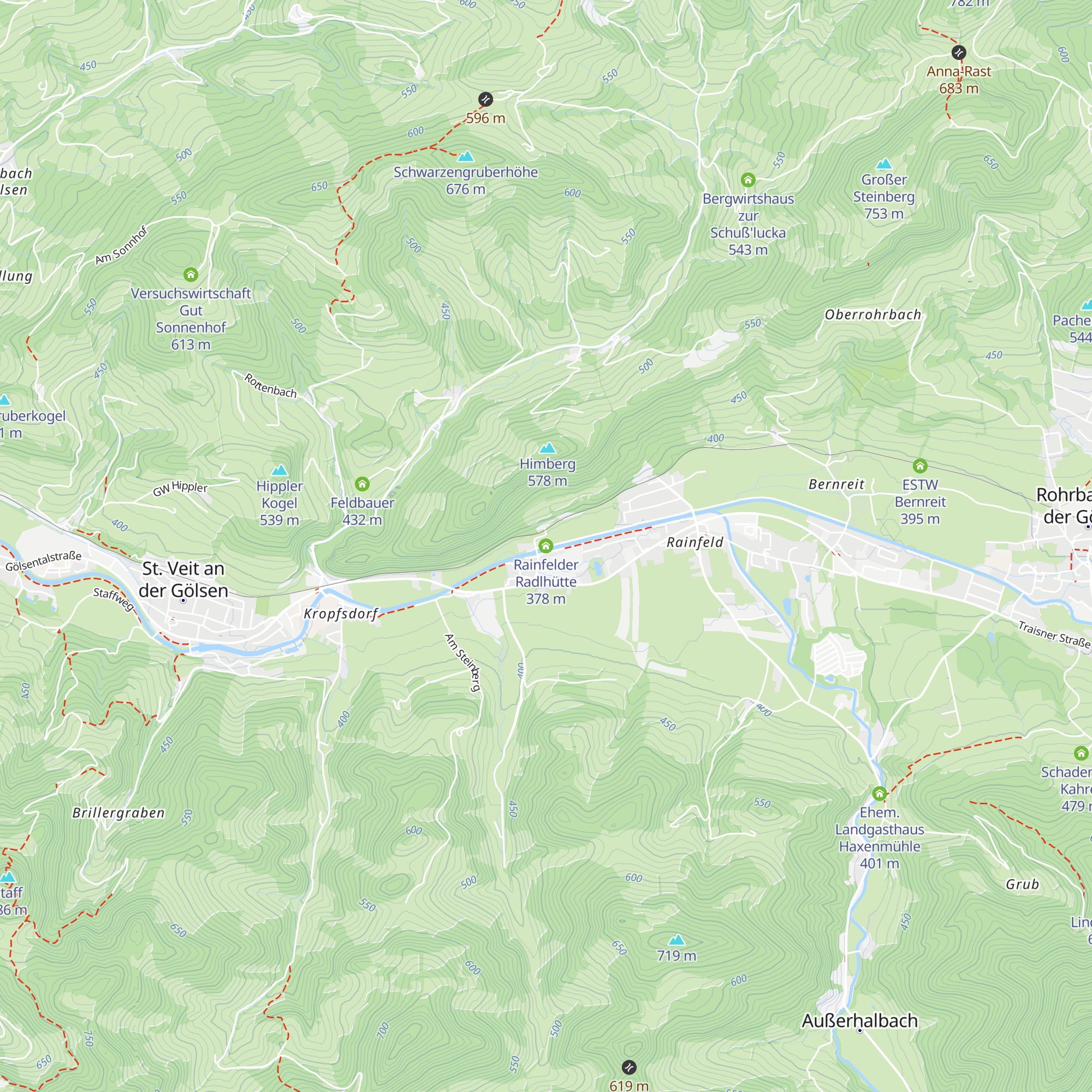 Rainfelder Radlhütte map
