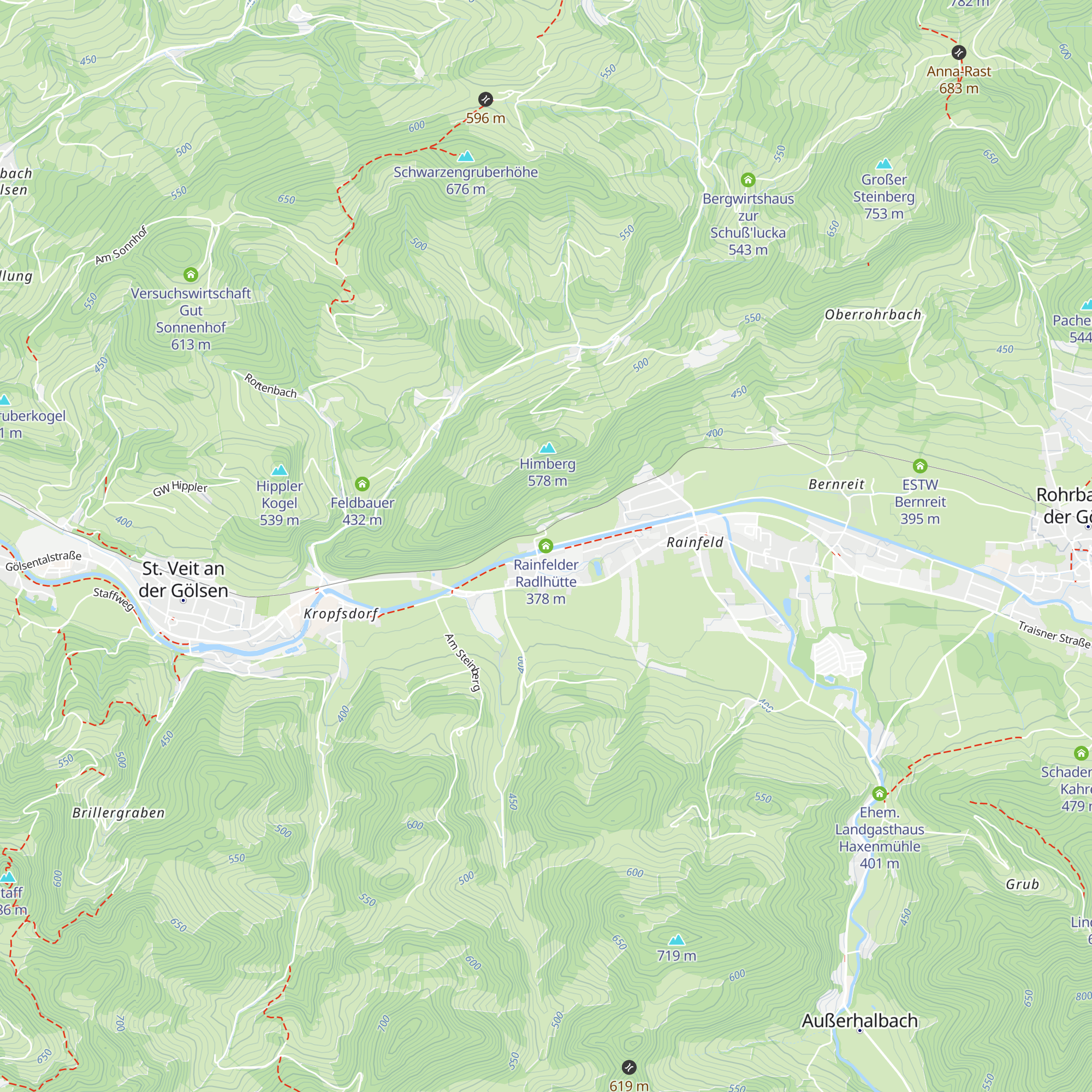 Rainfelder Radlhütte map