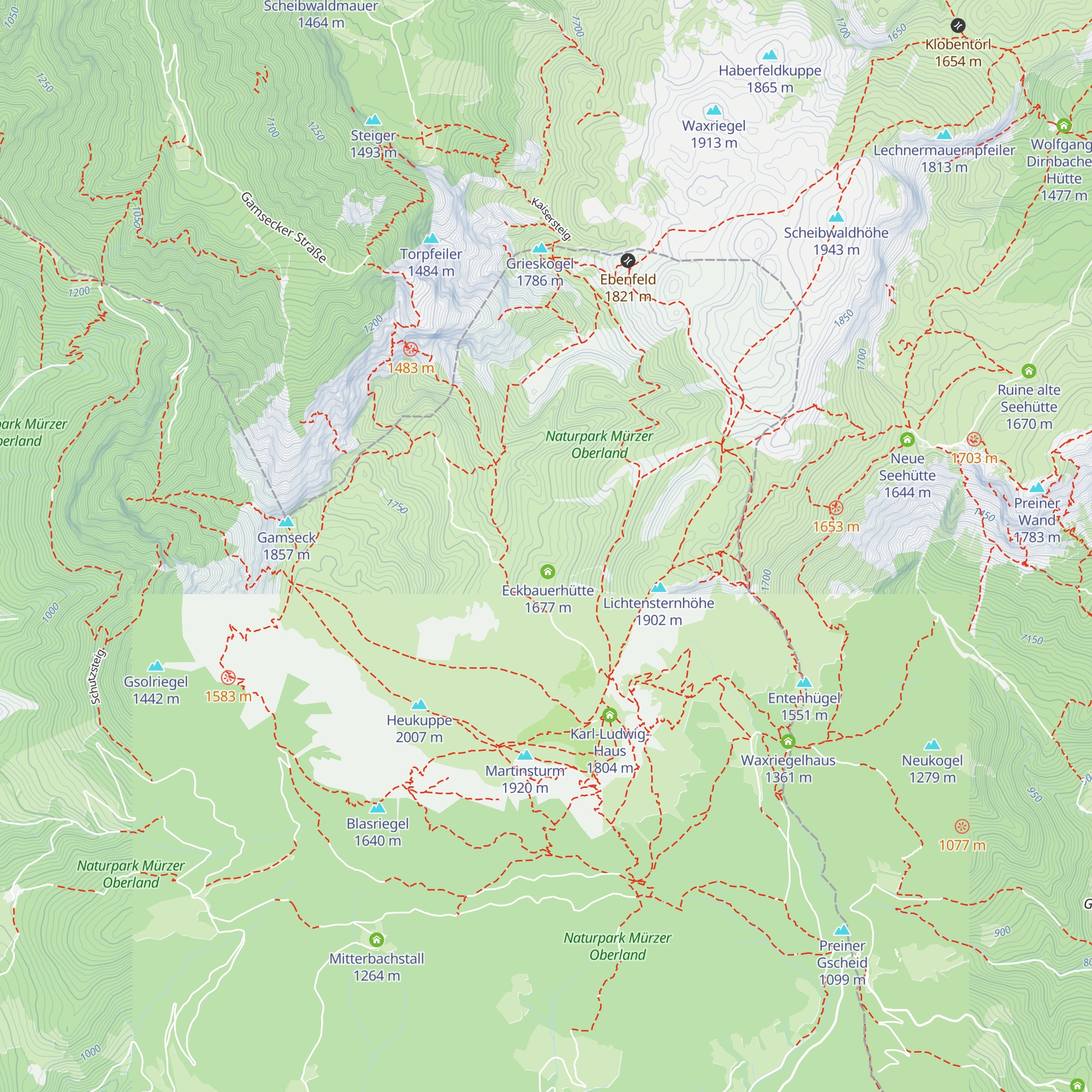 Ruine Kohlbacherhütte map
