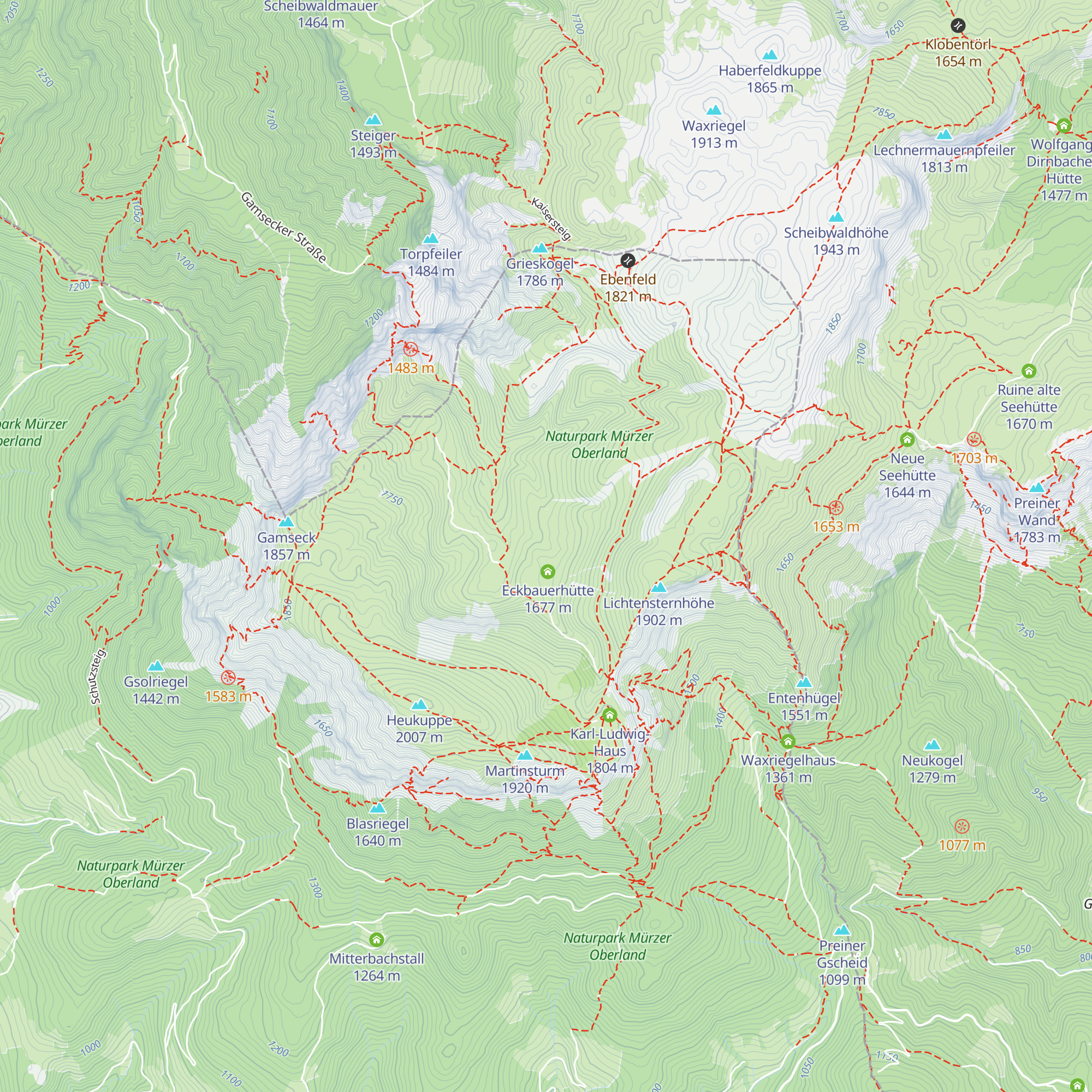 Ruine Kohlbacherhütte map