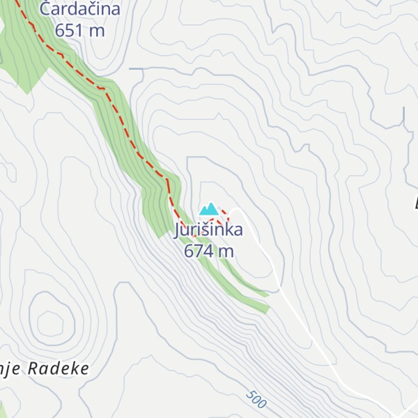 Map of Jurišinka