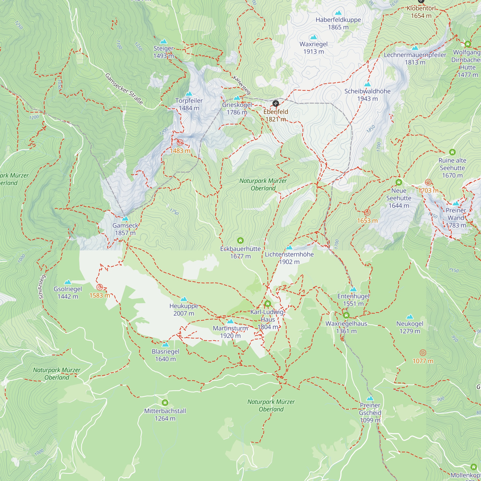 Eckbauerhütte map