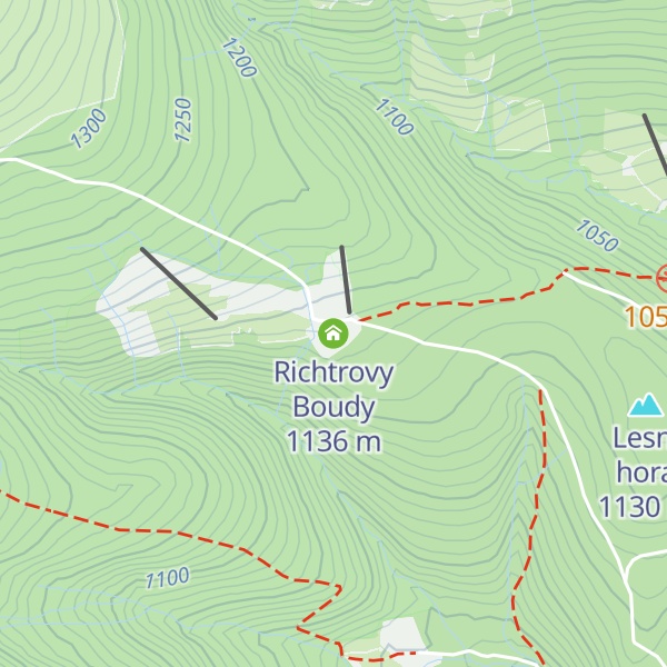 Map of Richtrovy Boudy