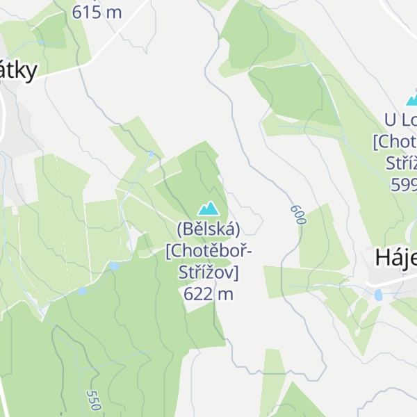 Map of (Bělská) [Chotěboř-Střížov]