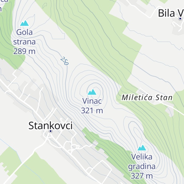 Map of Vinac