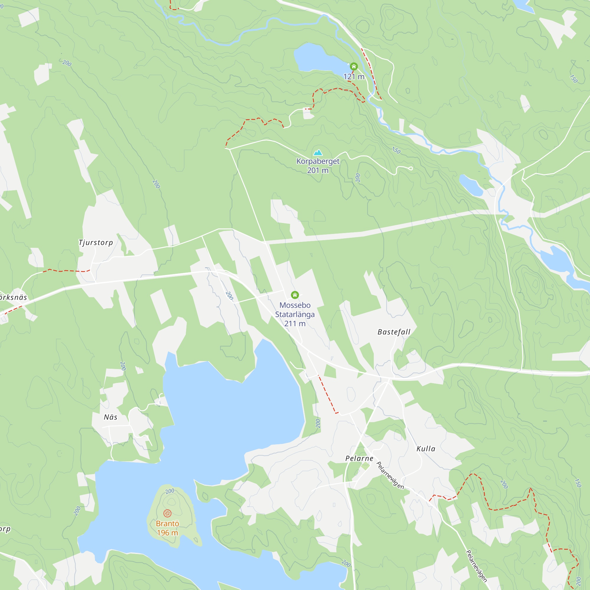 Mossebo Statarlänga map