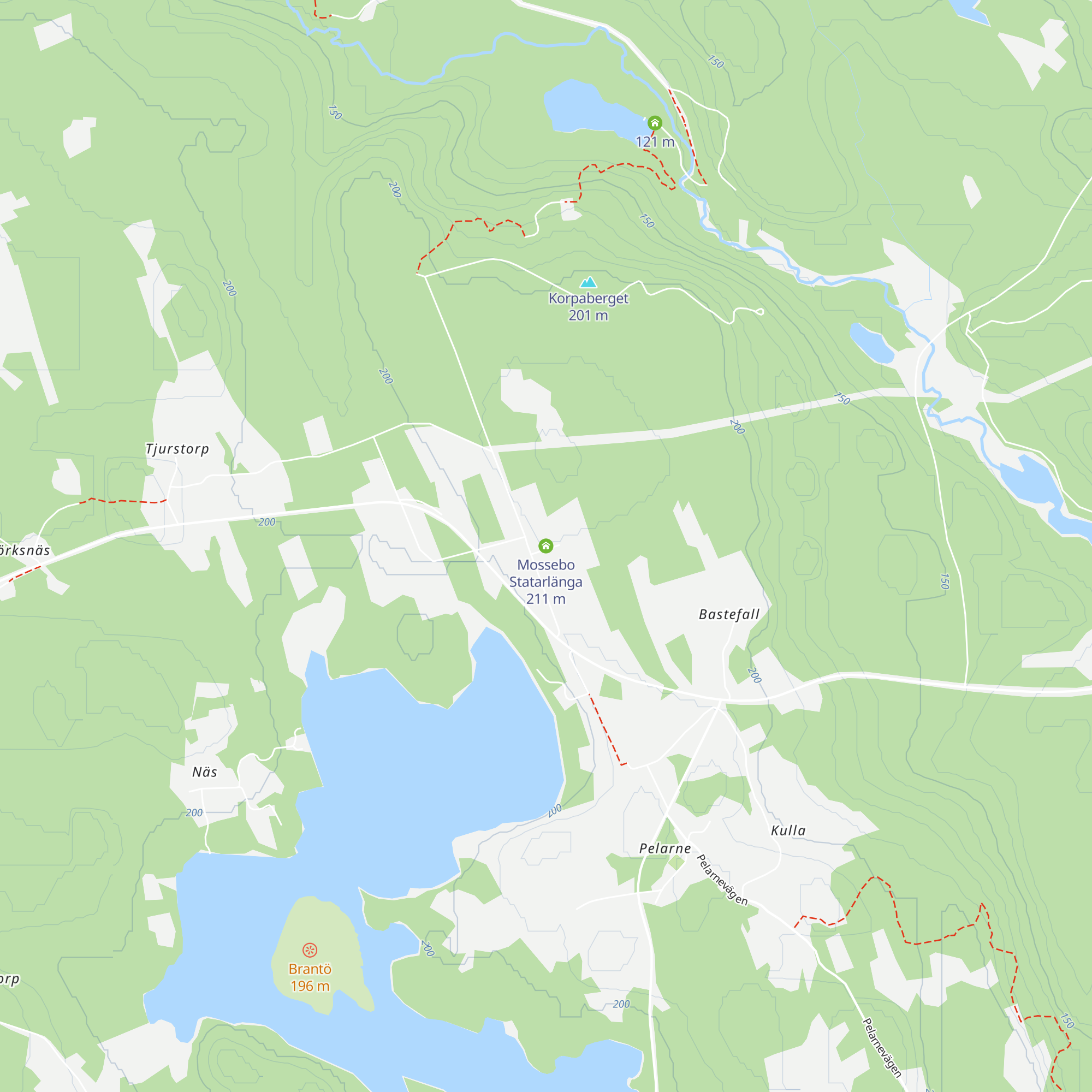 Mossebo Statarlänga map