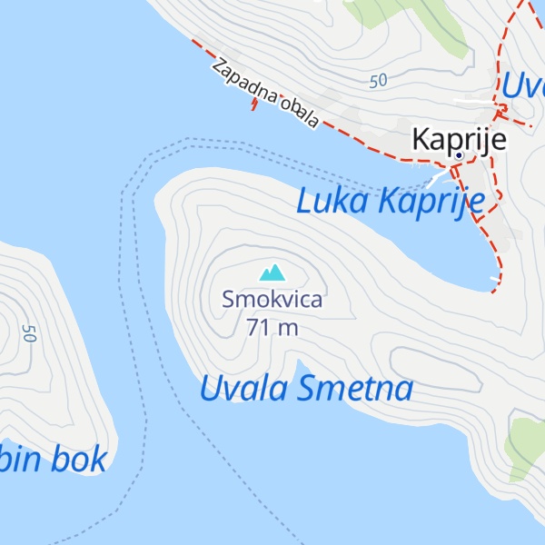 Map of Smokvica