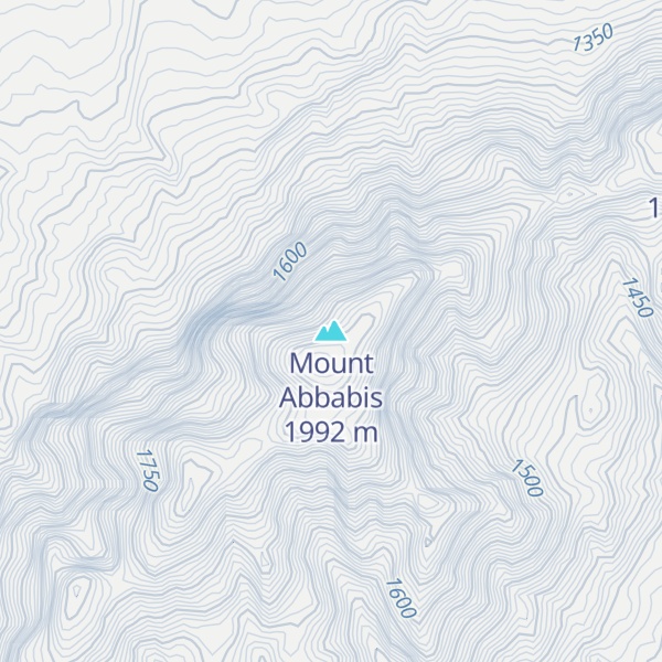Map of Mount Abbabis