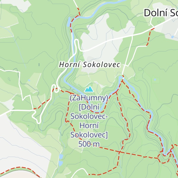 Map of (ZaHumny) [Dolní Sokolovec-Horní Sokolovec]