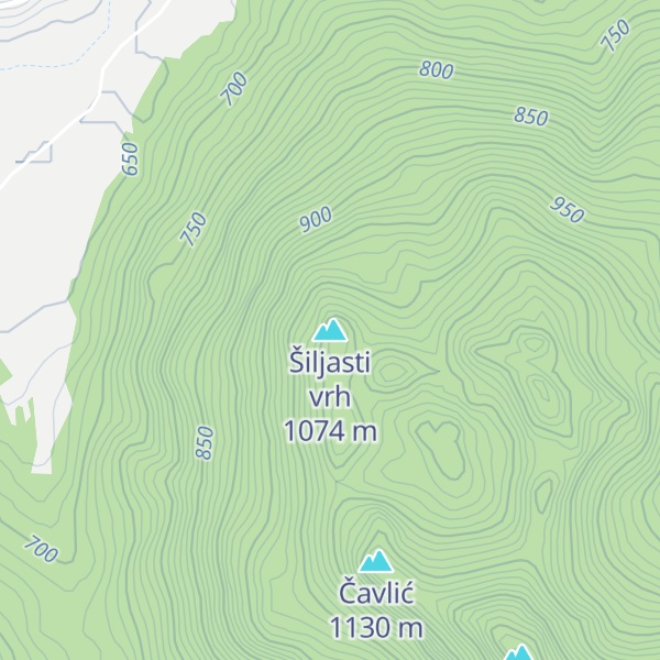 Map of Šiljasti vrh