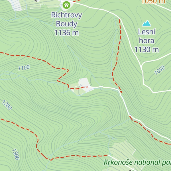 Map of Chata Jelení Louky