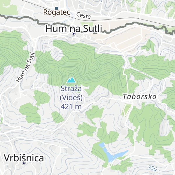 Map of Lovački dom Srndać, Videž