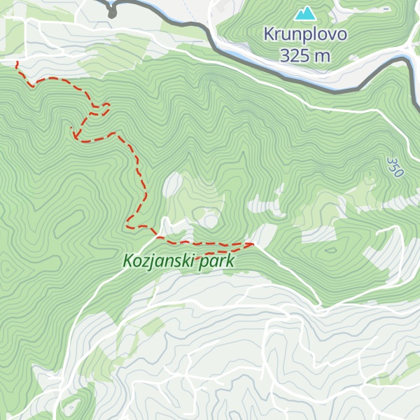 Map of Pečina