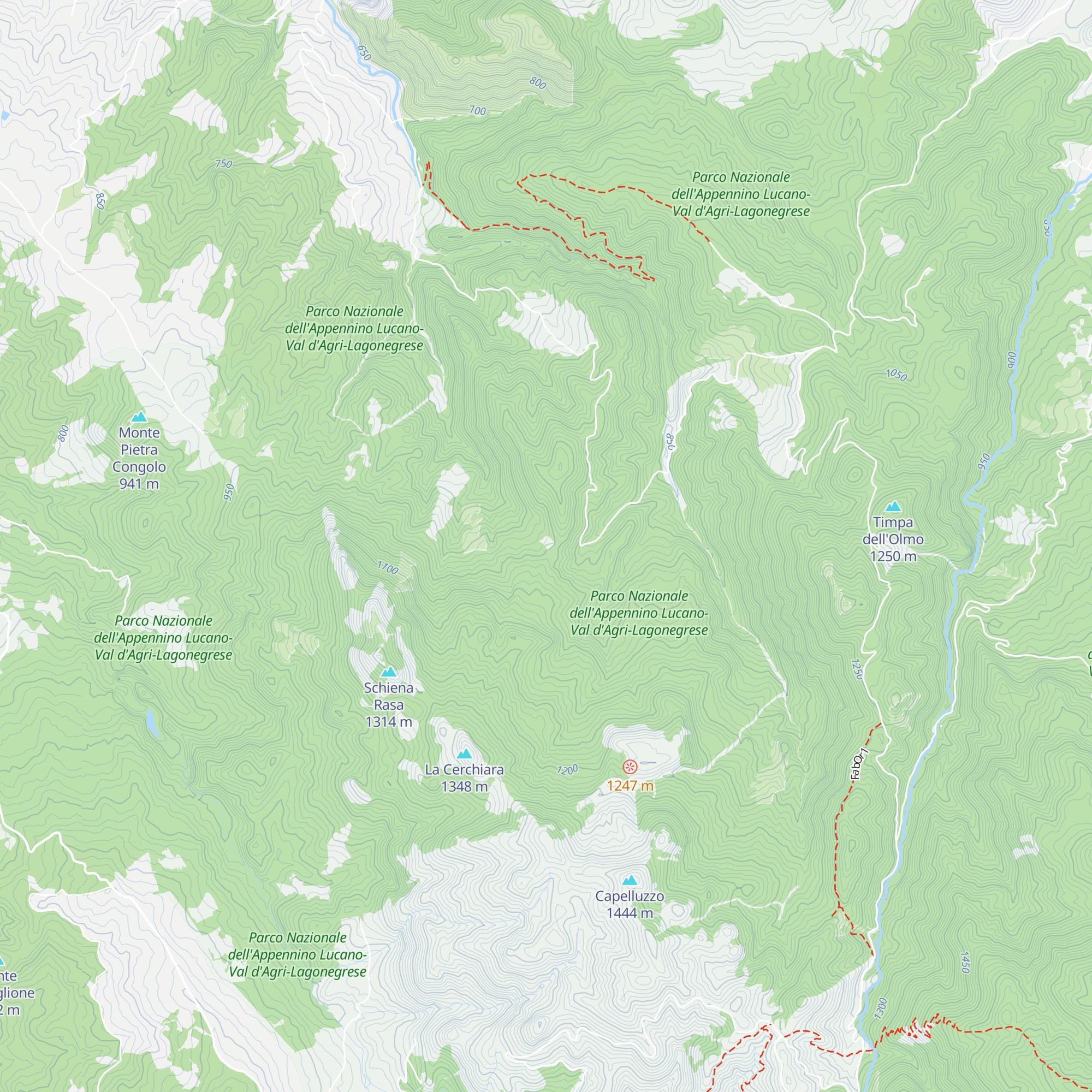 Rifugio Schiena d'Asino map
