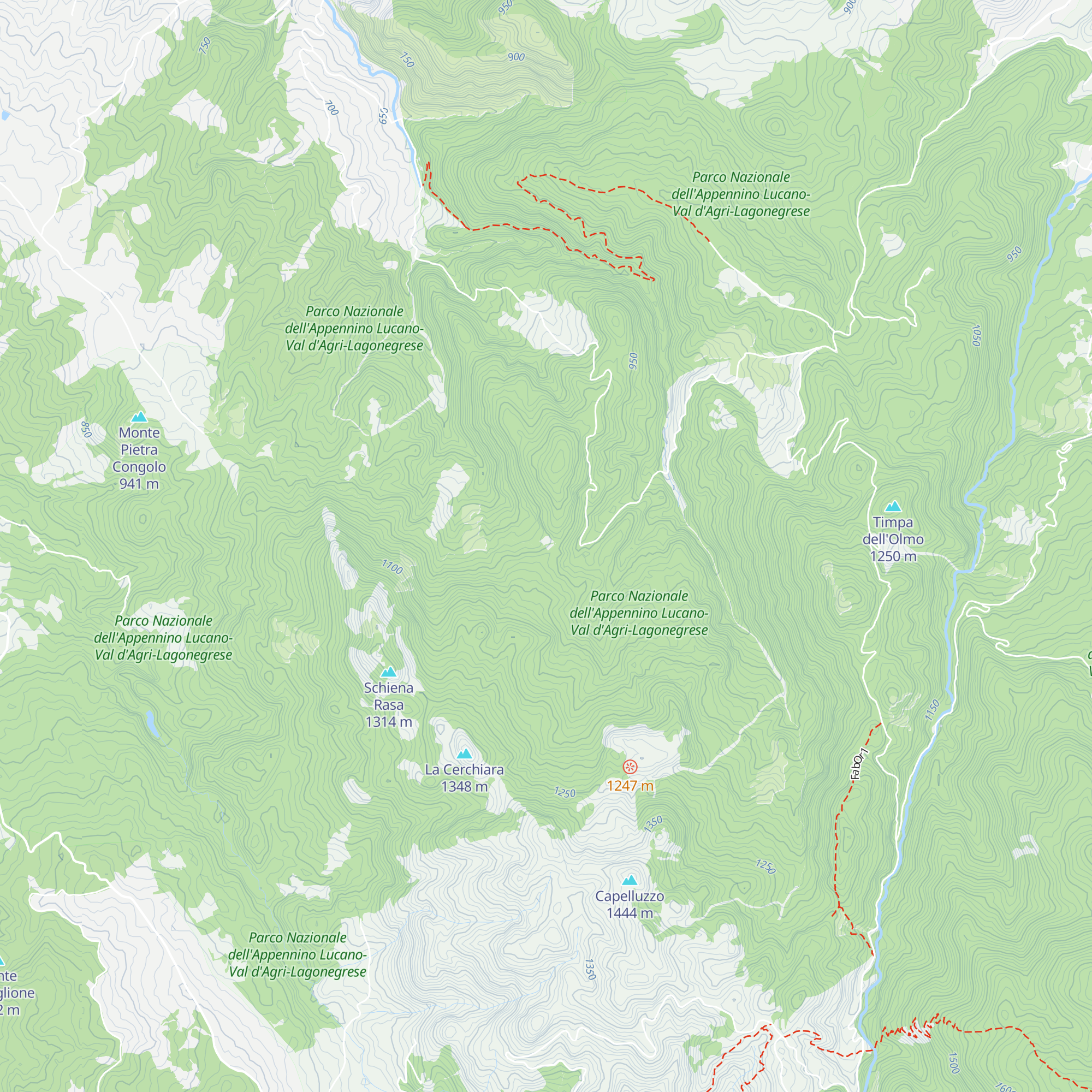 Rifugio Schiena d'Asino map