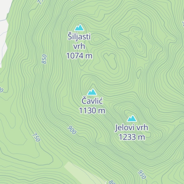 Map of Čavlić