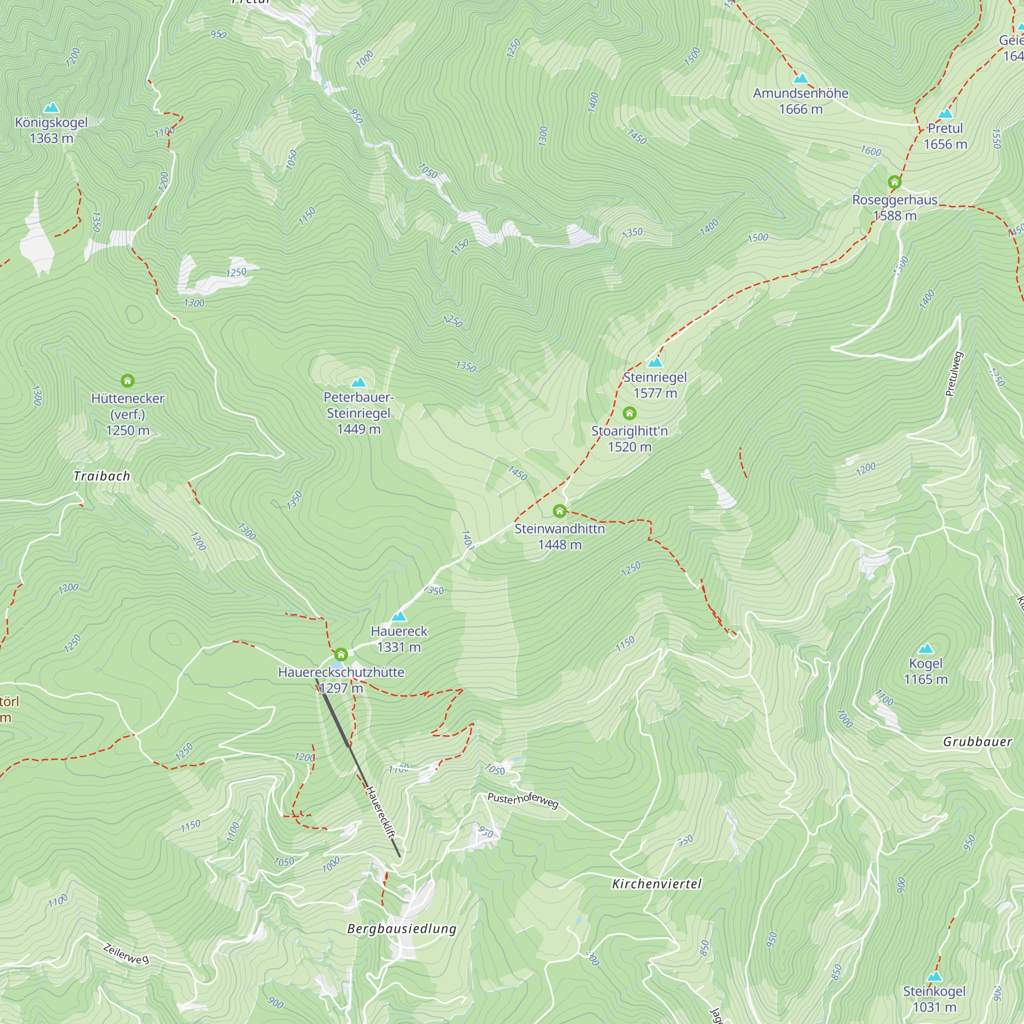 Holta-Hütte map
