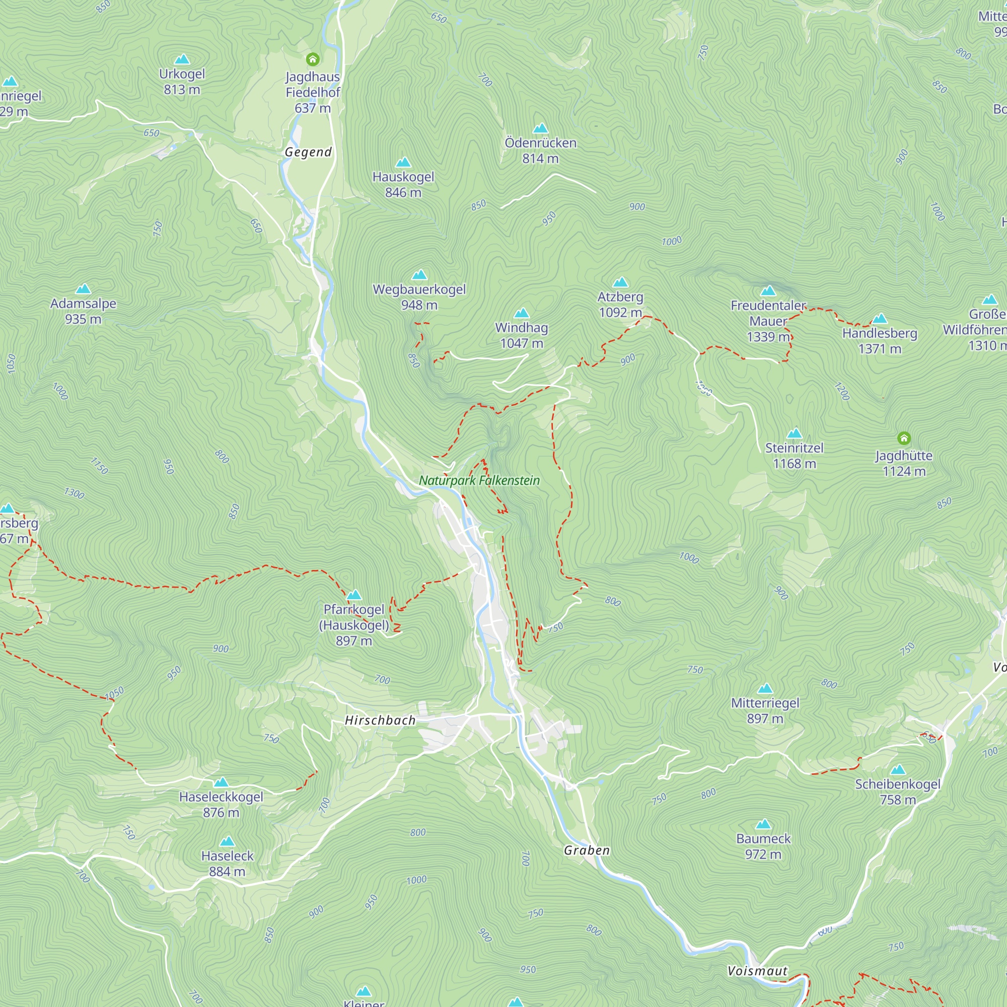Unterstandshütte map
