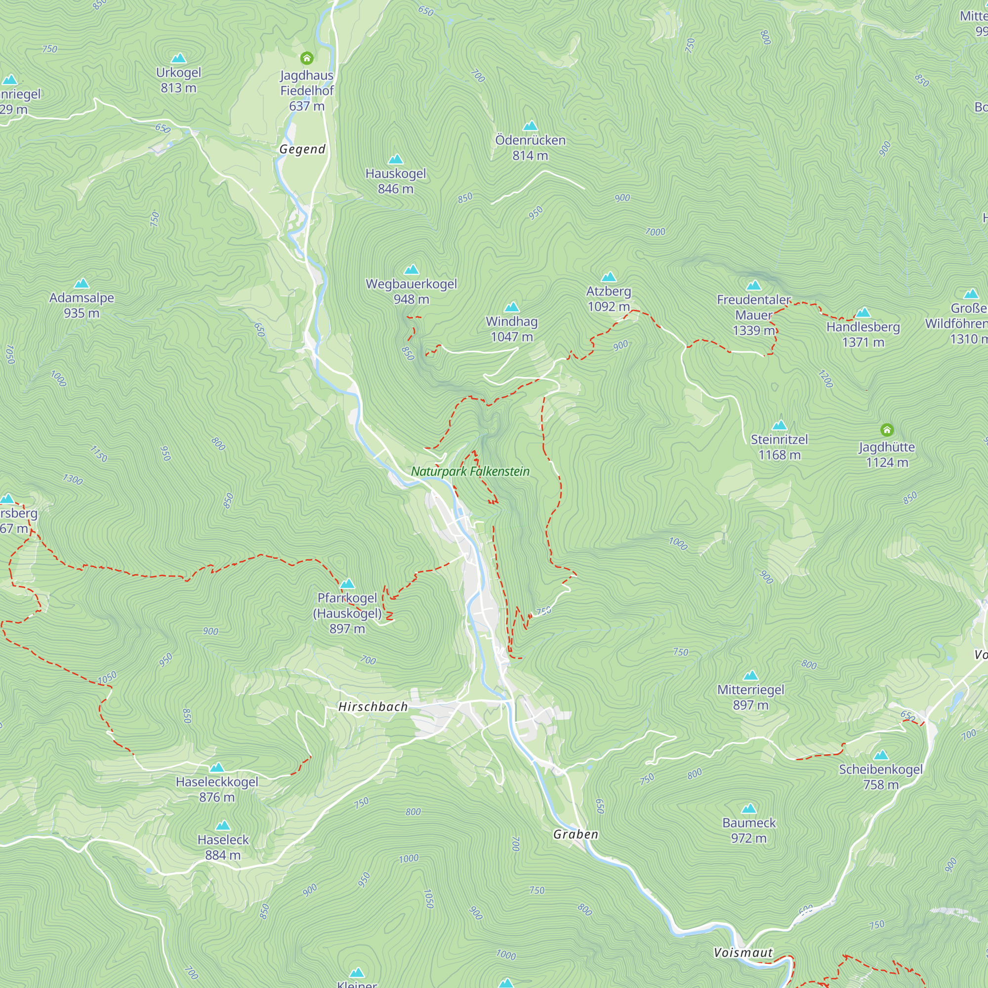 Unterstandshütte map