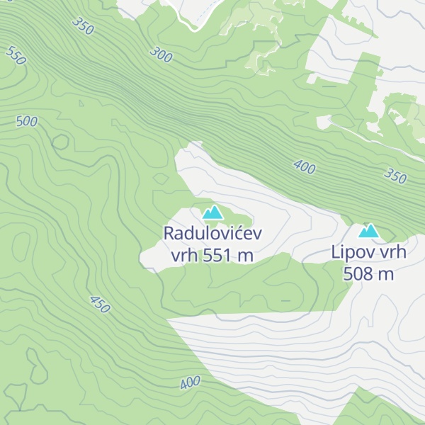 Map of Radulovićev vrh