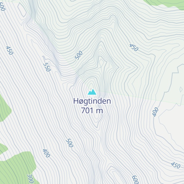 Map of Høgtinden