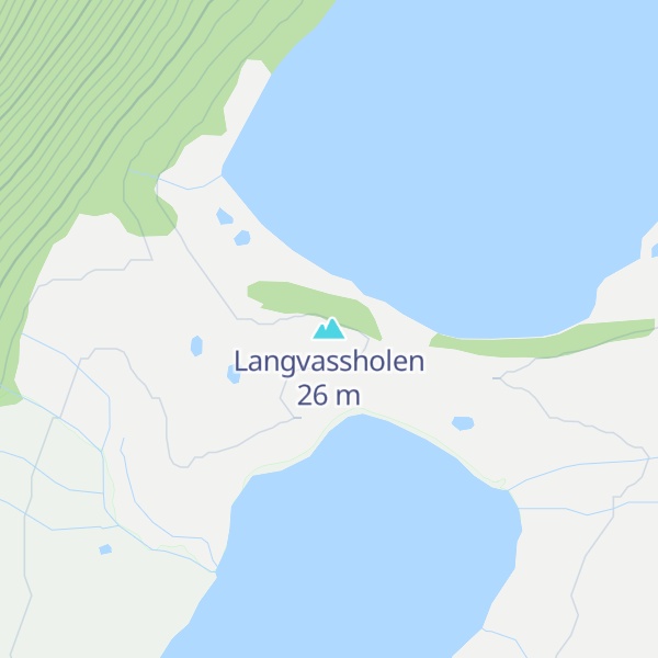 Map of Langvassholen