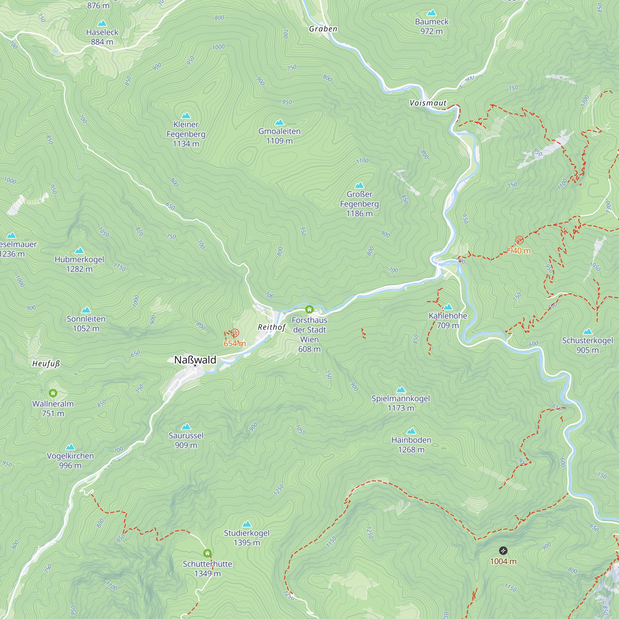 Forsthaus der Stadt Wien map