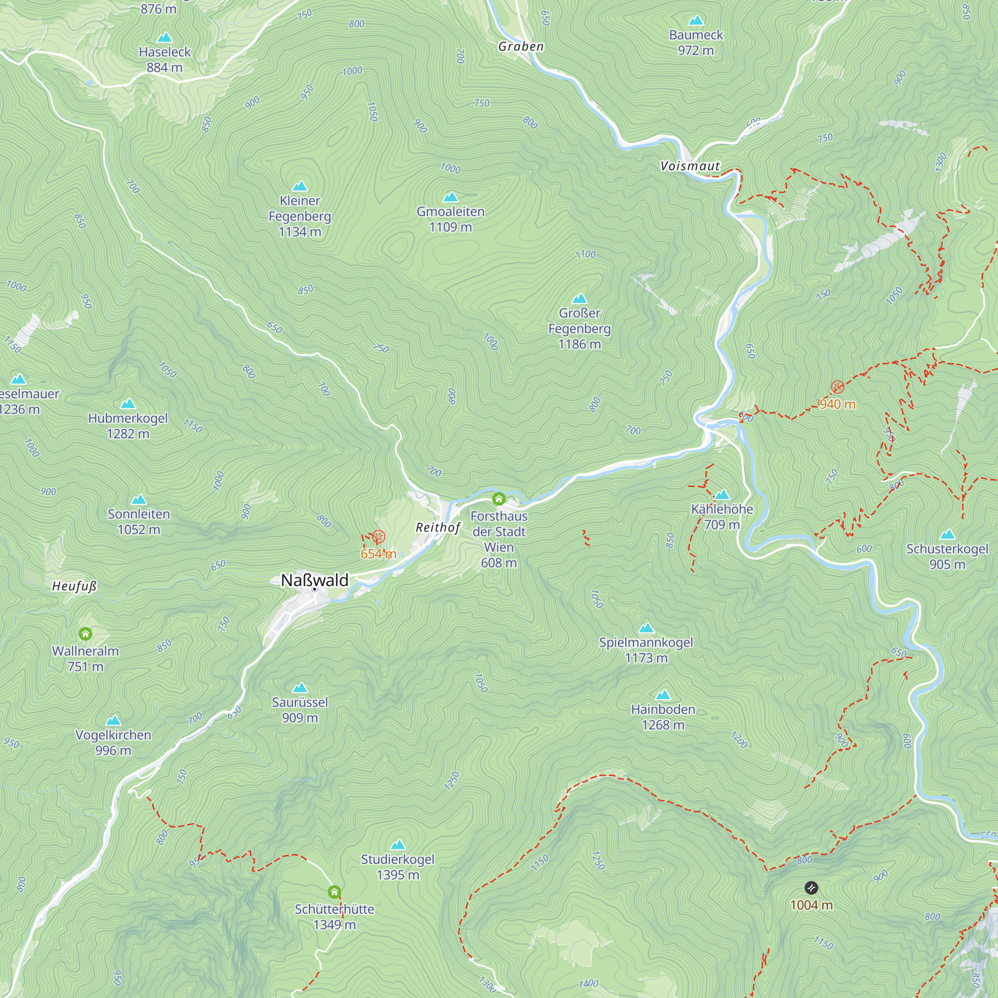 Forsthaus der Stadt Wien map
