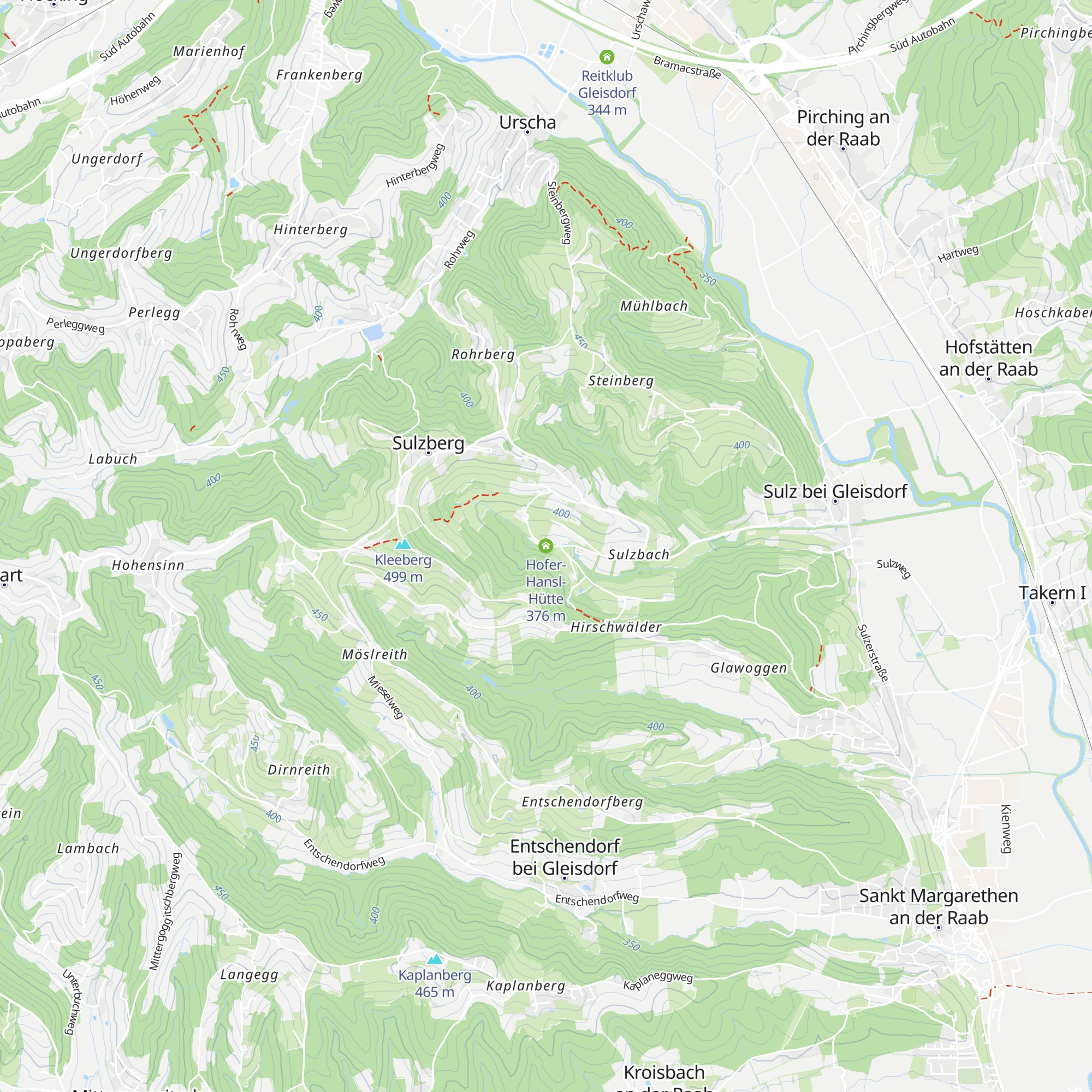 Hofer-Hansl-Hütte map
