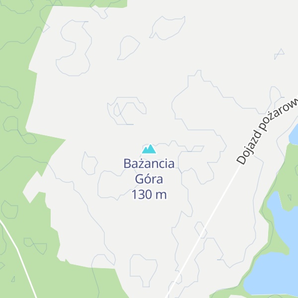 Map of Bażancia Góra