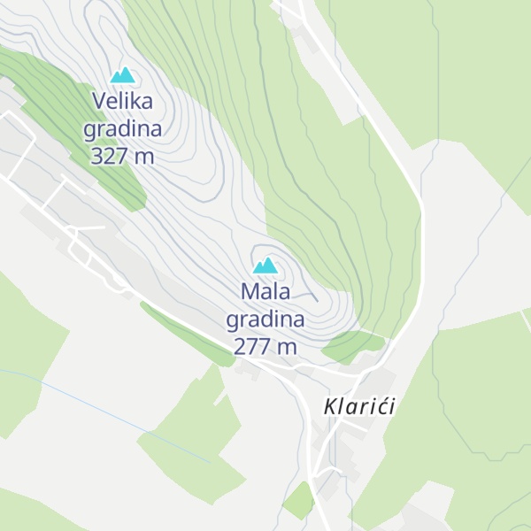 Map of Mala gradina