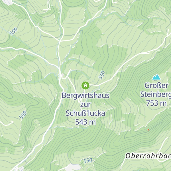 Map of Bergwirtshaus zur Schuß'lucka