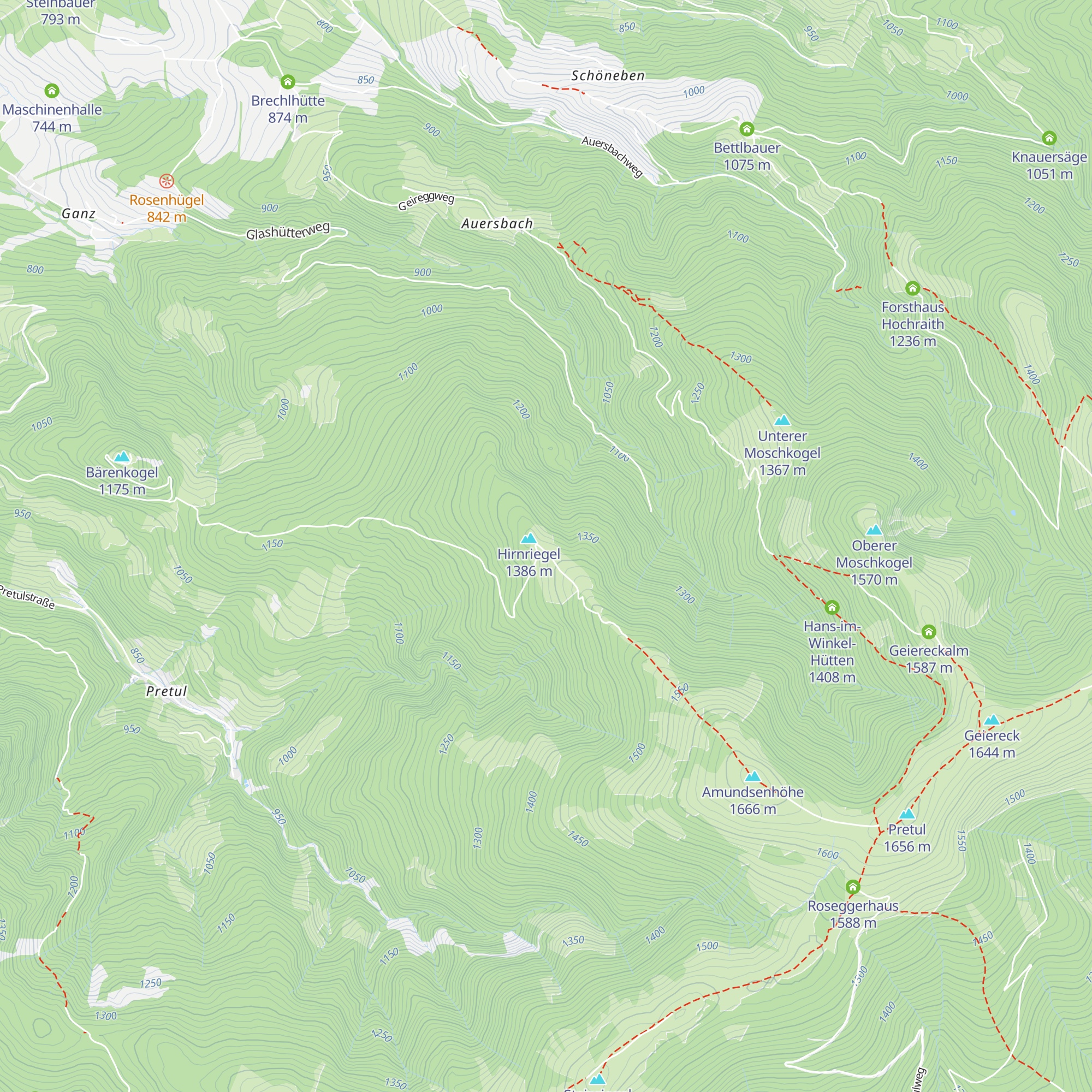 Naturfreundehaus Ganzalm map