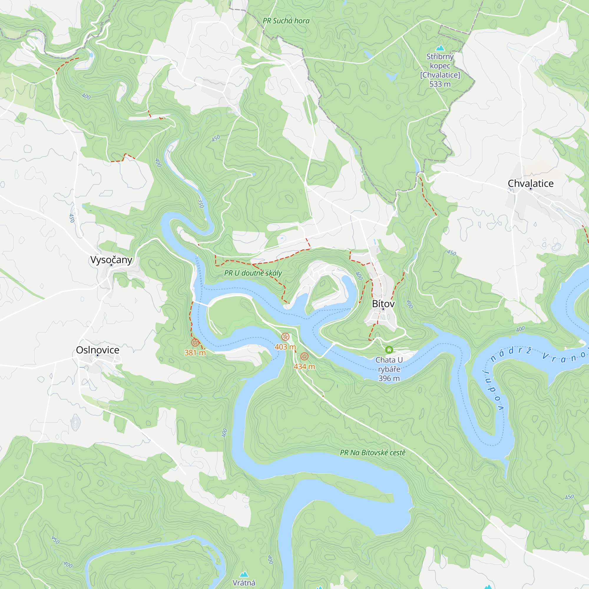 Chata Lucka map