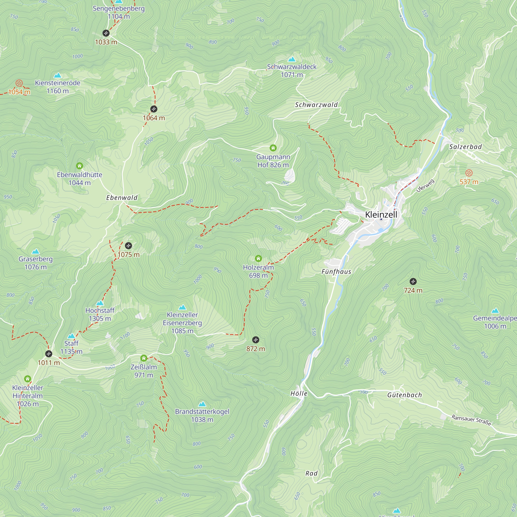 Holzeralm map