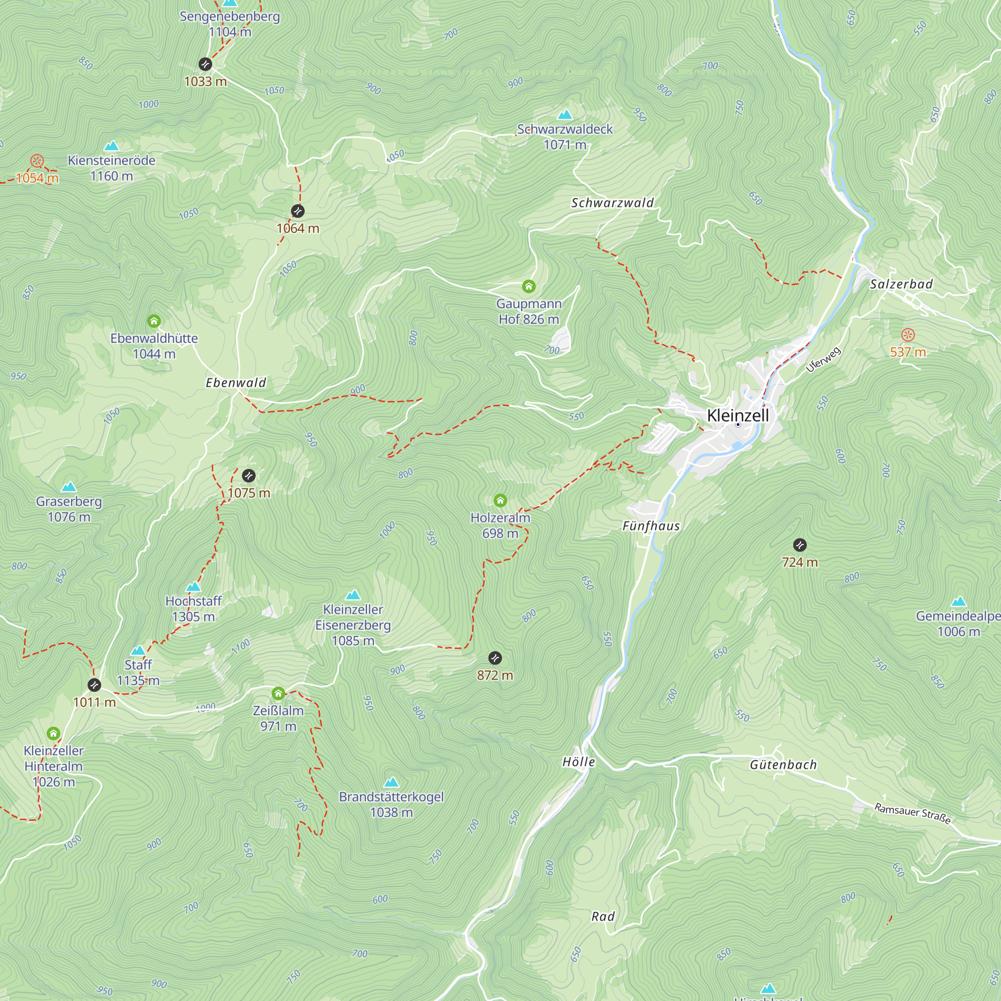 Holzeralm map