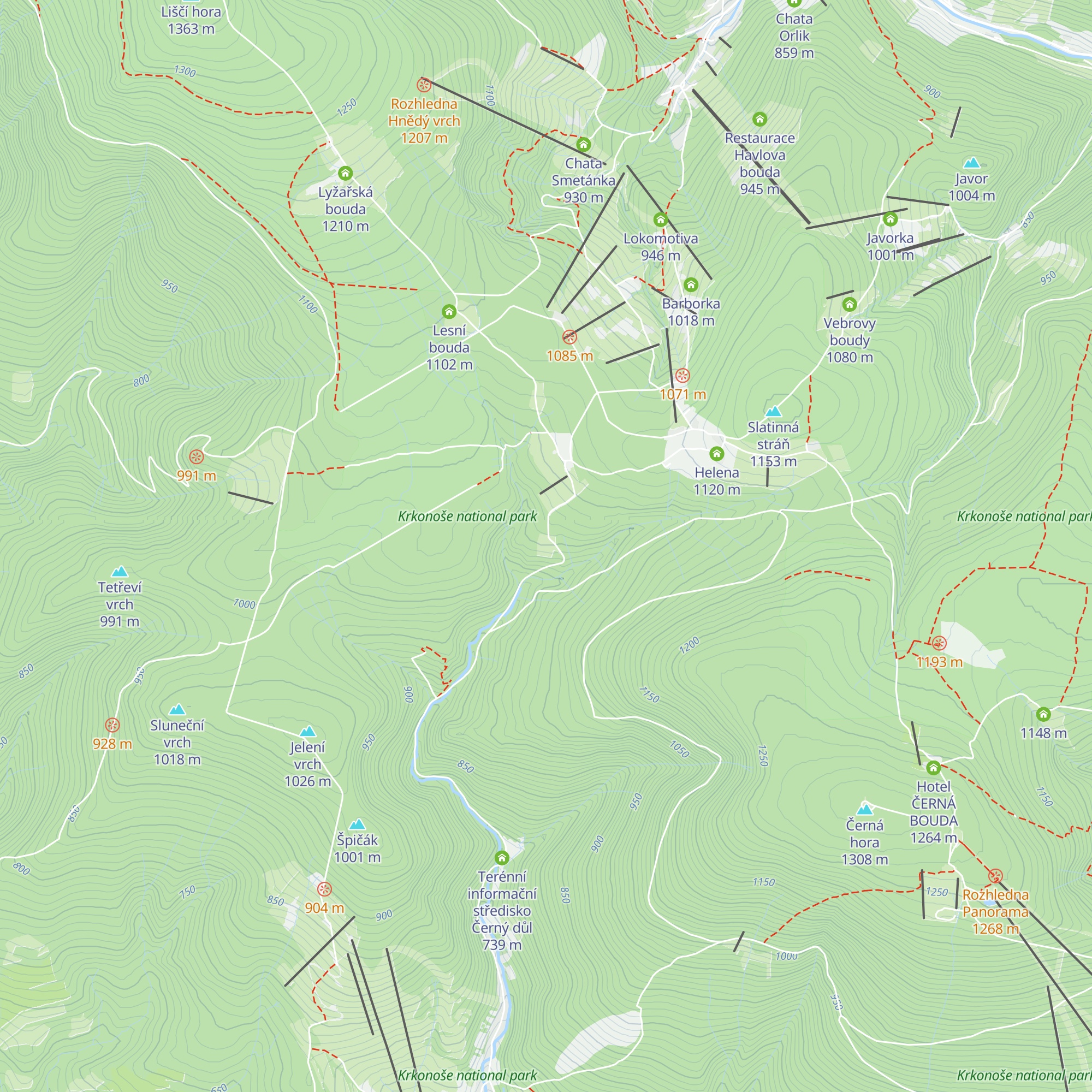 Cihlářská bouda map
