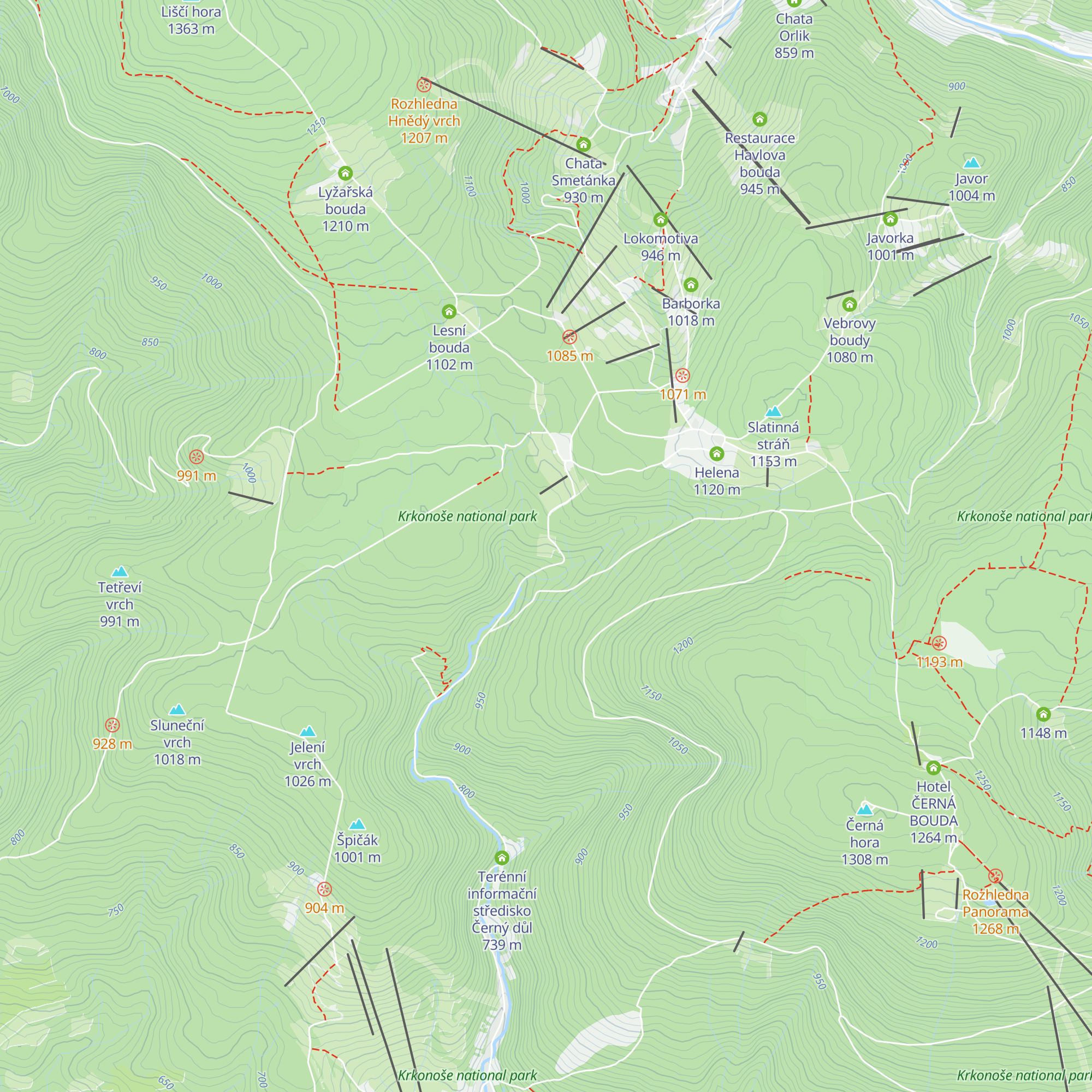 Cihlářská bouda map