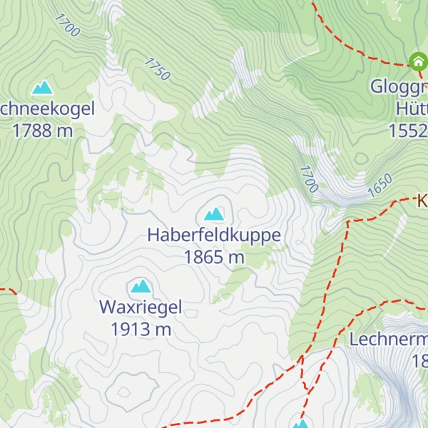 Map of Haberfeldkuppe