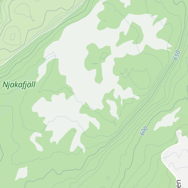 Map of Njakafjället