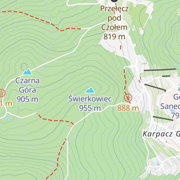 Map of Świerkowiec