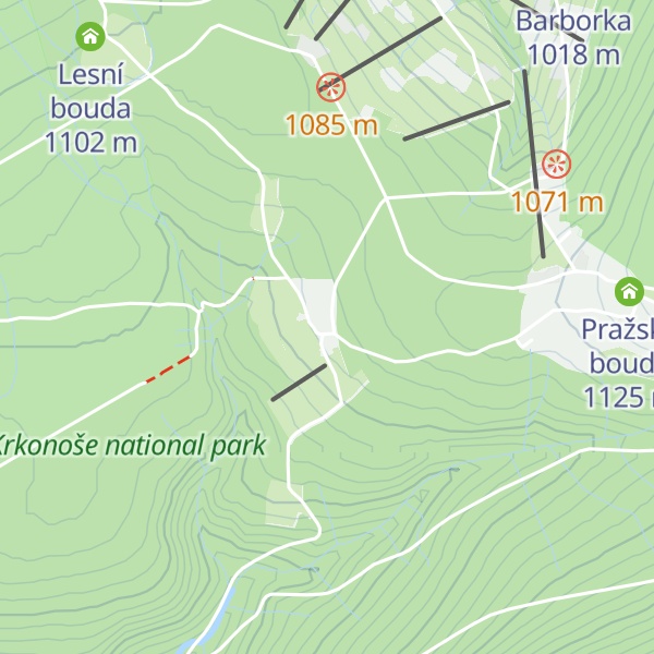 Map of Bouda Mír