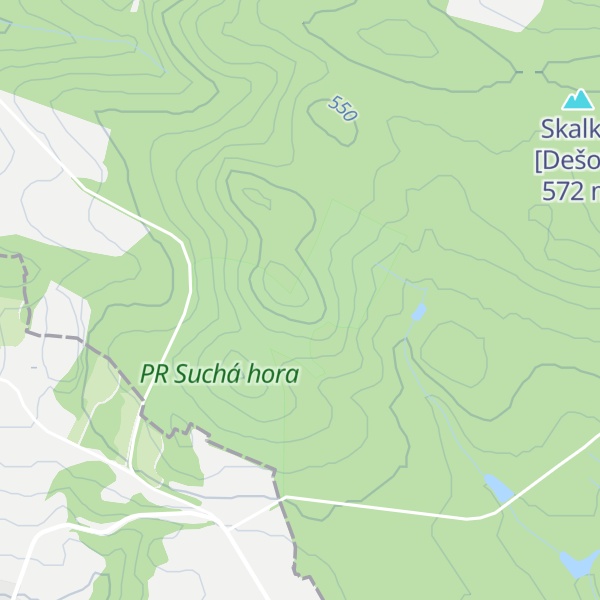 Map of Suchá hora