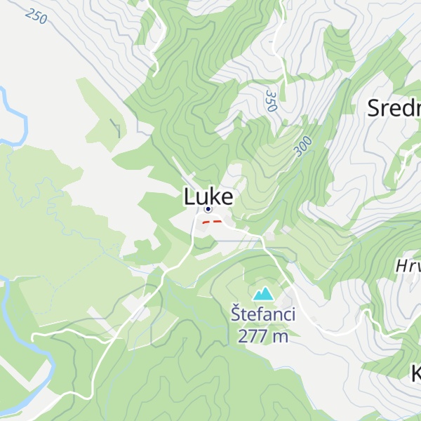 Map of Kuća Štefanci