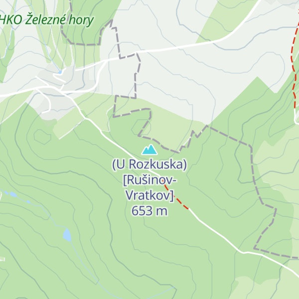 Map of (U Rozkuska) [Rušinov-Vratkov]