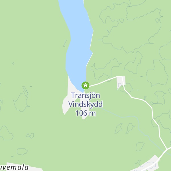Map of Transjön Vindskydd