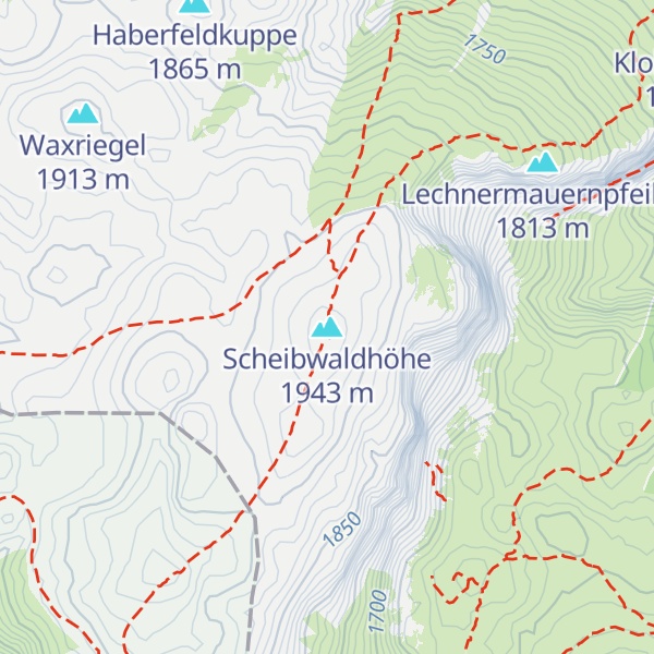 Map of Scheibwaldhöhe