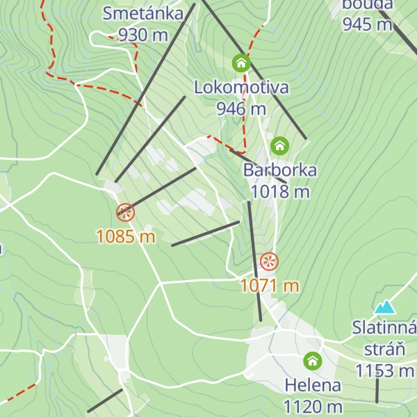 Map of Chata Protěž
